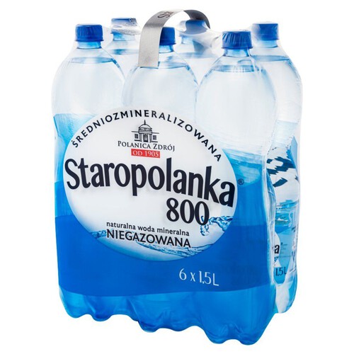 Woda mineralna niegazowana  Staropolanka 6 x 1,5 l 