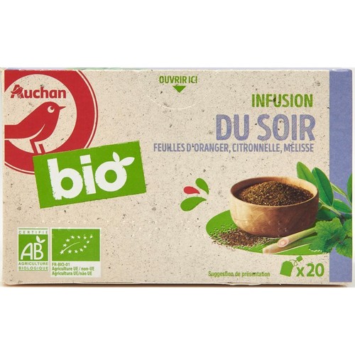 BIO Herbata na wieczór Auchan 20 torebek