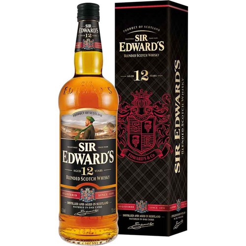 Whisky Blended Scotch ages 12 years alk.40% obj. Sir Edwards 700 ml