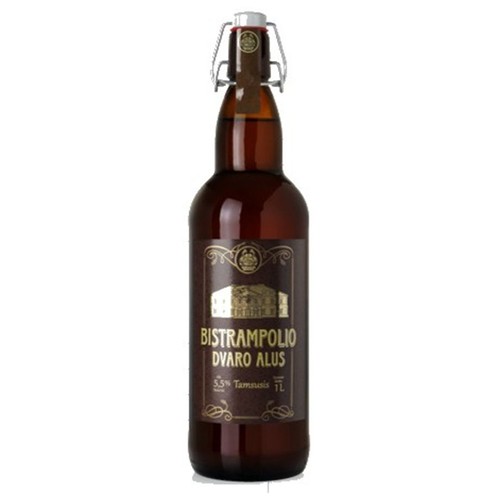 Piwo ciemne Dark Lager alk. 5,5% obj.  Bistrampolio Dvaro 1 l