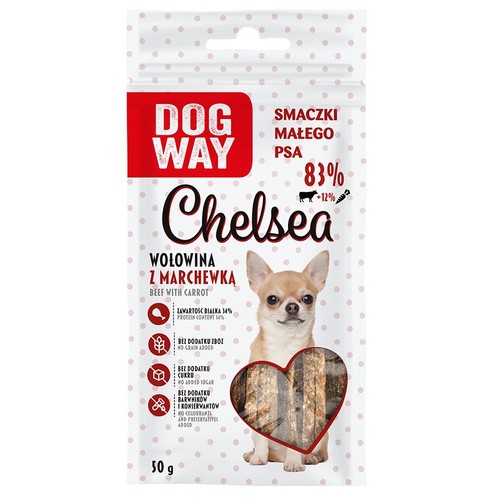 Smaczki wołowe z marchewką  Dogway 50 g