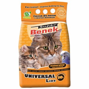 Żwirek dla kotów Universal line   Super Benek 10 l