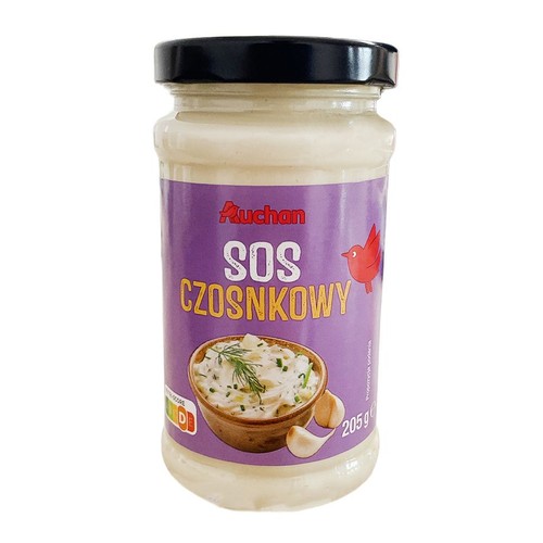 Sos czosnkowy Auchan 205 g
