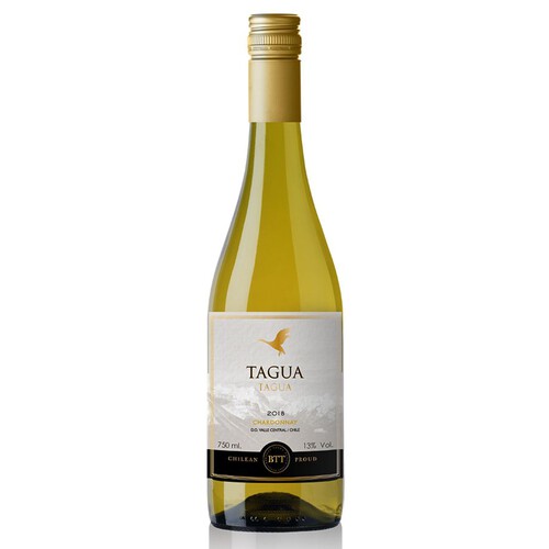 Wino Chardonnay białe wytrawne alk.13% obj.   TAGUA 750 ml