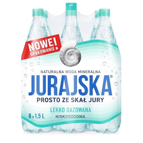 Naturalna woda mineralna lekko gazowana  Jurajska 1,5 l