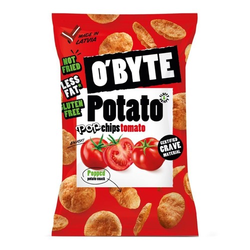 Chipsy ziemniaczane o smaku pomidorów  O'BYTE 90 g