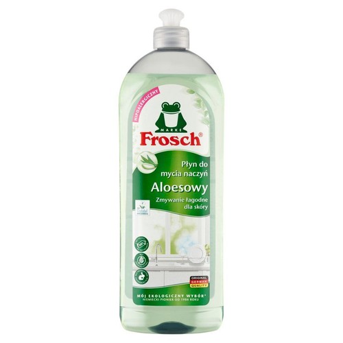 Frosch Aloesowy płyn do mycia naczyń. Ekologiczny, łagodny dla skóry.