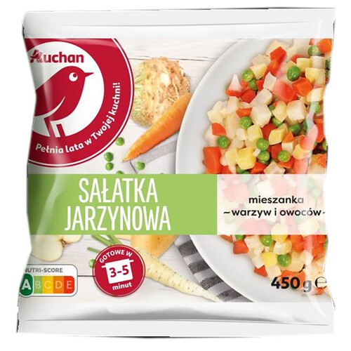 Sałatka jarzynowa mrożona mieszanka warzyw mrożonych Auchan 450 g