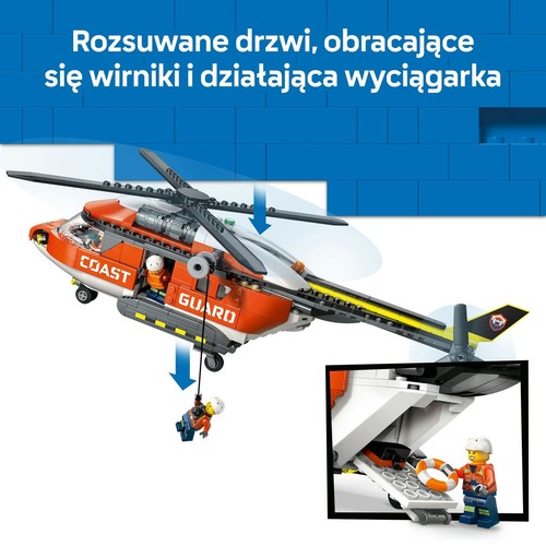 Zestaw konstrukcyjny City Helikopter straży przybrzeżnej 60503 LEGO 1 sztuka