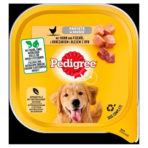 Karma mokra dla psów z kurczakiem i olejem z ryb  Pedigree 300 g