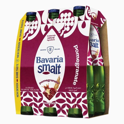 Piwo bezalkoholowe smakowe Pomagrante Smalt alk. 0,0% obj. Bavaria 6 x 330 ml