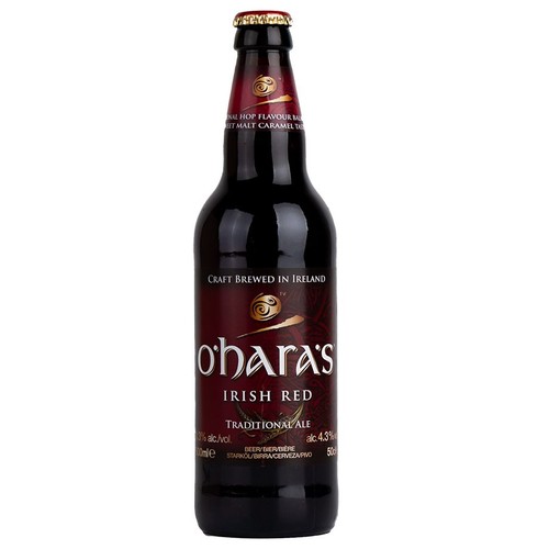 Piwo irlandzkie ciemne Red Ale alk. 4,3% obj. O’Hara’s 500 ml