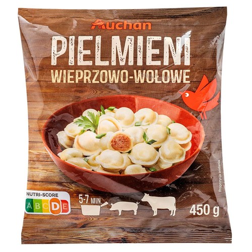 Pielmieni  wieprzowo - wołowe Auchan 450 g