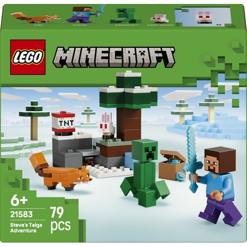Minecraft® Przygoda Steve’a w tajdze 21583, prezent dla graczy LEGO 1 sztuka