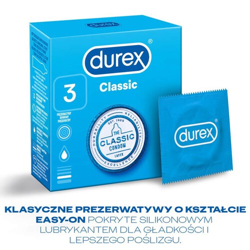 Prezerwatywy classic Durex 3 sztuki