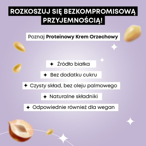 Krem Mocy orzechowy o smaku białej czekolady z malinami  SUPERSONIC 250 g