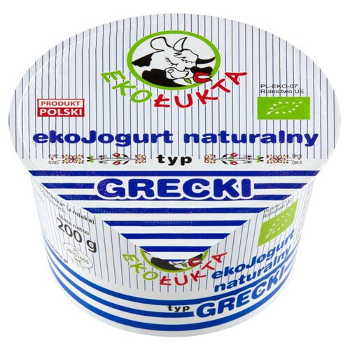 Ekologiczny jogurt naturalny typu greckiego EkoŁukta 200 g