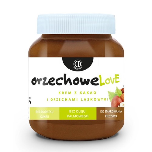 Orzechowe Love krem z kakao i orzechami laskowymi CD Miody & Kremy 350 g