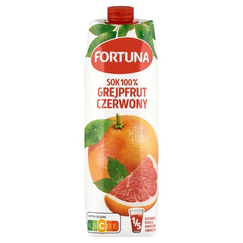 Sok z czerwonych grejpfrutów Fortuna 1 l