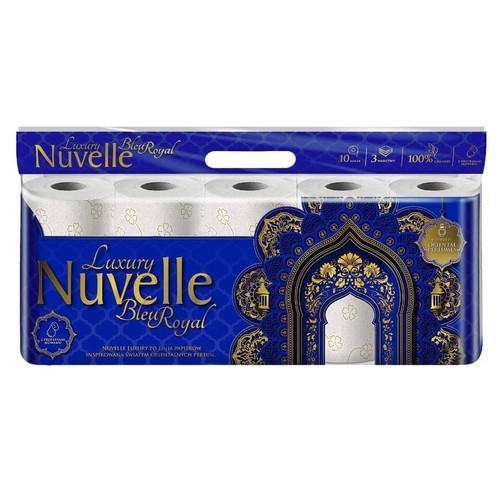 Papier toaletowy Bleu Royal 3 warstwowy    Nuvelle 10 rolek