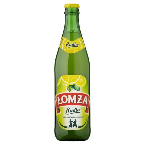 Piwo smakowe z lemoniadą Radler alk. 2,0% alk. Łomża 500 ml