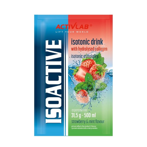 Isoactive - truskawka-mięta (saszetka 31.50 g) ACTIVLAB 31.5 g