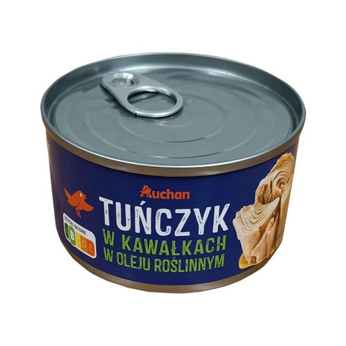 Tuńczyk kawałki w oleju roślinnym Auchan 170 g