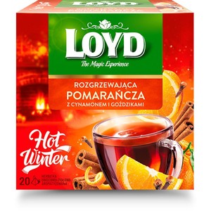 Herbata rozgrzewająca pomarańcza z cynamonem i goździkami Loyd 40 g