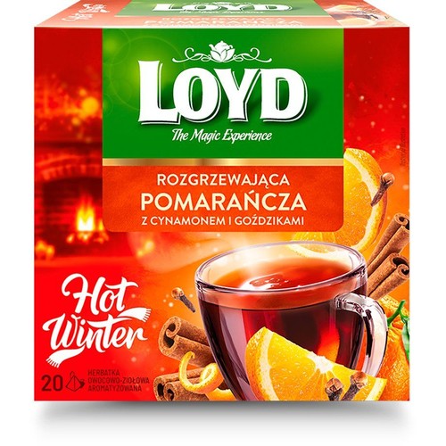 Herbata rozgrzewająca pomarańcza z cynamonem i goździkami Loyd 40 g