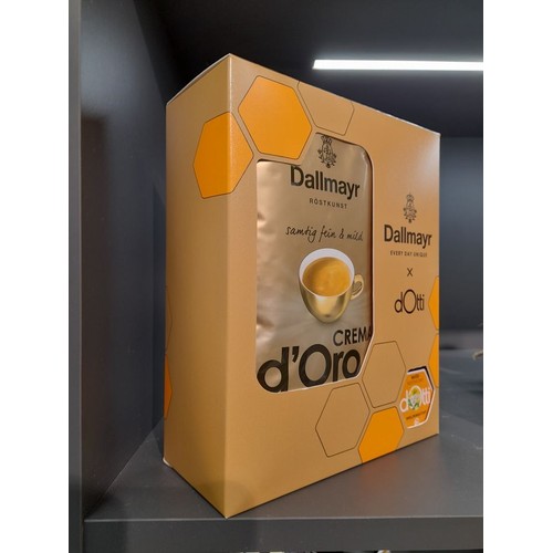 Kawa ziarnista Crema d'Oro + miód nektarowy Dallmayr 1250 g