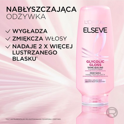 Elseve Odżywka nabłyszczające Glycolic Gloss  L'Oreal Paris 200 ml