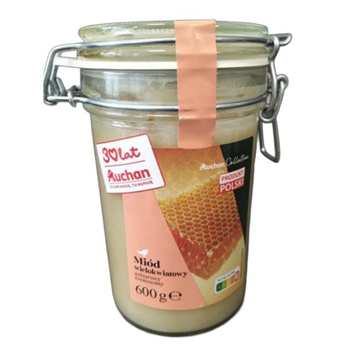 Miód nektarowy wielokwiatowy kremowany Auchan Collection  600 g