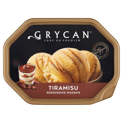 Lody waniliowe z sosem kawowo czekoladowym Grycan 900 ml