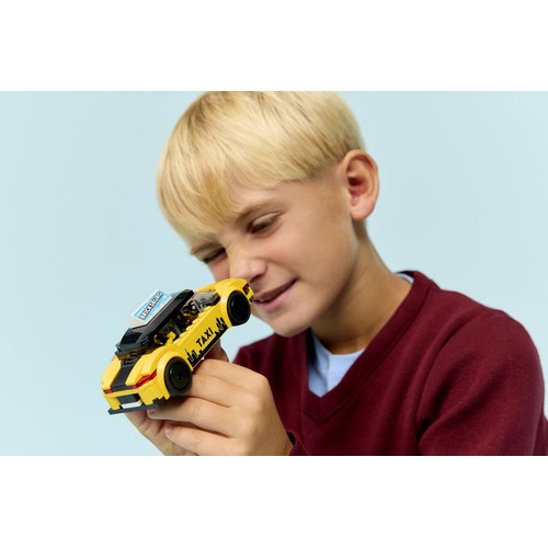 City Żółta taksówka 60487, model samochodu z dwiema minifigurkami LEGO 1 sztuka