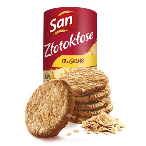 Ciastka Złotokłose owsiane San 215 g