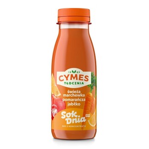 Sok Dnia HPP świeża marchewka, pomarańcza, jabłko Cymes 250 ml