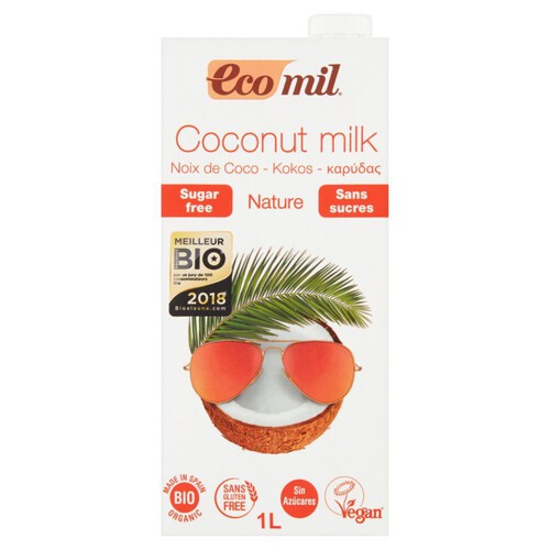 BIO Napój kokosowy bez dodatku cukru EcoMil 1 l