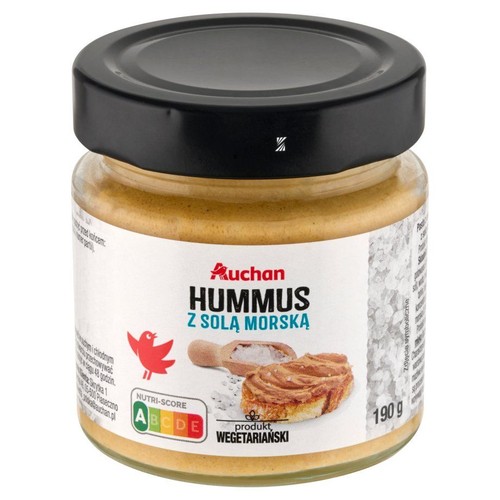 Hummus z solą morską Auchan 190 g