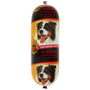 Karma dla psa wieprzowo wołowa  Sokołów 1 kg