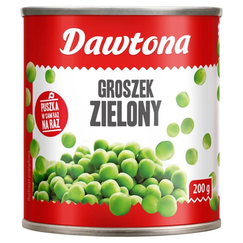 Groszek zielony konserwowy  Dawtona 200 g