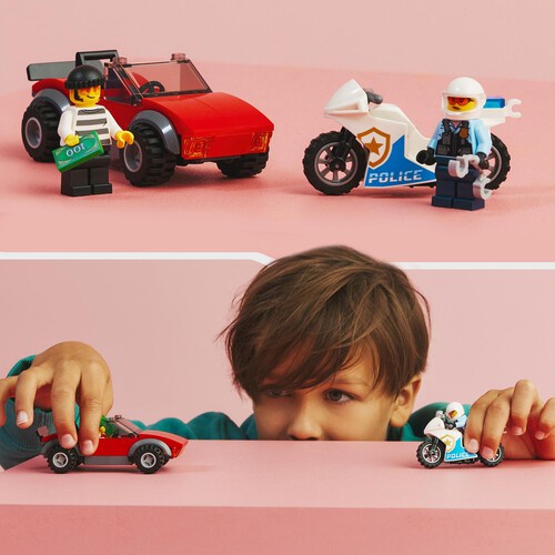 City Motocykl policyjny – pościg za samochodem 60392 LEGO 1 sztuka