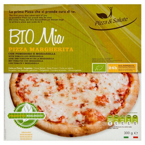BIO Pizza Mia Margherita z mozzarellą i pomidorami Pizza Salute 300 g