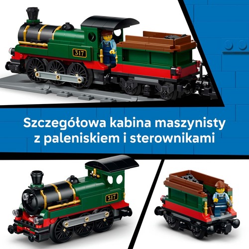 City Retro pociąg z lokomotywą parową 60511 LEGO 1 sztuka