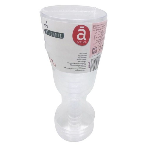 Kieliszki do wina wielokrotnego użytku 170 ml Actuel 4 sztuki 