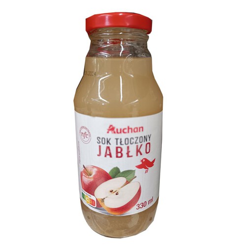 Sok tłoczony z jabłek Auchan 330 ml