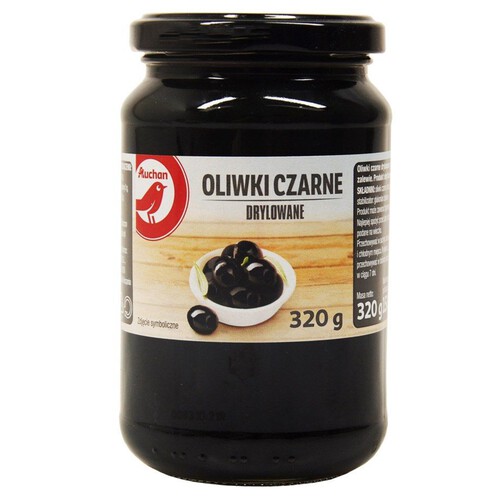 Oliwki czarne drylowane   Auchan 320 g