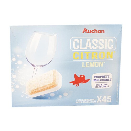 Tabletki do zmywarki All in 1 lemon Auchan 45 tabletek