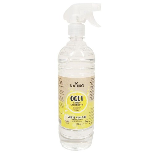 Naturalny ocet spirytusowy o zapachu cytrynowym do czyszczenia Naturo 750 ml