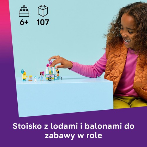 Zestaw Friends Stoisko z lodami i balonami 42692 LEGO 1 sztuka