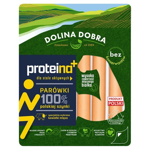 Parówki z szynki Proteina+ Dolina Dobra 200 g